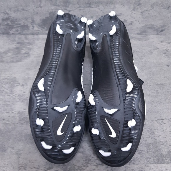 NIke Huarache 9 Elite Lax Mid Lacrosse‎ Cleats Mens 11 Black White FD0088-002 - Picture 5 of 5